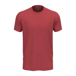 Siguiente nivel Heather CVC camiseta Casual cuello redondo Slim Fit camisetas Color sólido músculo camiseta - Product Image 5