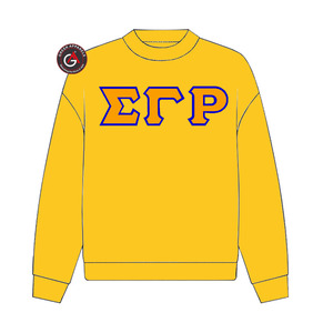 Sigma Gamma Rho Sorority Broderie Femmes Sweat Ras Du Cou | SGRho Sorority Brodé Dames Style Personnalisé Crewneck - Product Image 4