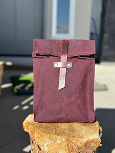 Sac à déjeuner en toile de cuir écologique de qualité supérieure, isotherme, réutilisable, portable, pour le bureau, 2 personnes, LCLB-0042 - Product Image 3