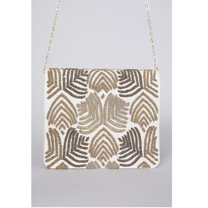 Chaînes de lettres de broderie de style de mode vintage pour femmes Décor Fermeture à bouton pour l'été - Product Image 1