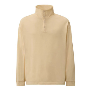 OEM Wholesale High Quality Custom Embroidery logo 100 Cotton <b>Mens</b> Fleece Half Zip Pullover Plain Sweatshirts - Product Image 1