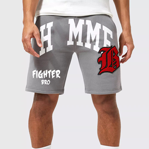 Short de basket-ball 5xl brodé pour homme grande taille avec maille de compression été Mba - Product Image 1