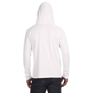 Camiseta de manga larga de corte regular para hombre, Camiseta deportiva con capucha - Product Image 5