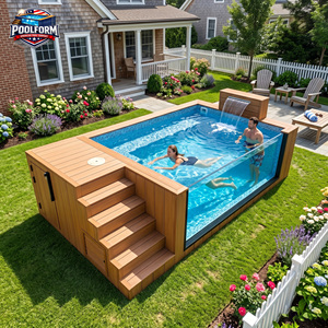 Panoramic Acrylic Window Above Ground <b>Pool</b> for Luxury Modern Backyard Design Installation-ready <b>pool</b> - Product Image 1