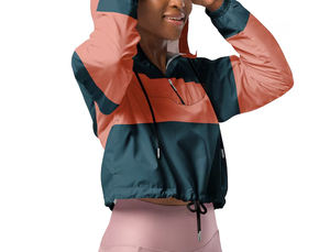 Chaqueta Ligera con Cremallera Personalizada, Chaqueta Cortavientos de Moda para Mujer, Estilo Universitario, Talla Grande - Product Image 5