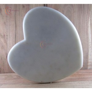 Planche à découper de cuisine en marbre pur naturel lisse de luxe vaisselle décorative en forme de coeur accessoires de maison de cuisine sur les meilleures ventes - Product Image 5