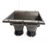 Trompe de tweeter en plastique pour guide d'ondes, trompe de ligne acoustique 2*1 pouce, guide d'ondes pour ligne acoustique 240*230*180mm pour système de haut-parleurs bidirectionnel