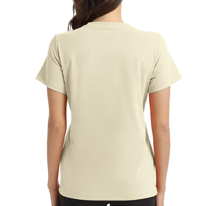 Ultra suave al tacto elegante producto personalizado ropa deportiva y transpirable mejor tela de poliéster entrenamiento gimnasio camiseta para mujer - Product Image 2