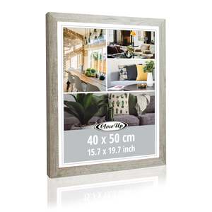 40 X 50 cm Simple Style Creative Pine Wood Photo <b>Frame</b> A4 Size <b>Canvas</b> Poster <b>Frame</b> with Driftwood Decor - Product Image 1