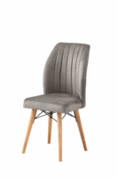Ensembles de chaises de salle à manger modernes, rembourrées en coton avec pieds en bois - durables, imperméables, portables pour la maison, l'appartement, les salles à manger