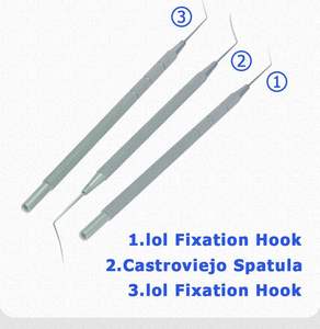Kit de chirurgie de la cataracte en acier inoxydable, ensemble d'instruments de microchirurgie oculaire, ensemble d'équipement ophtalmique pour la cataracte, 21 pièces - Product Image 6