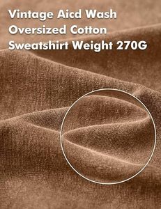 Sudadera Urbana para Hombre, Lavado Ácido, Algodón Grueso, Felpa, Holgada, Hombros Caídos, Informal, Cálida, OEM, Marca Privada - Product Image 4