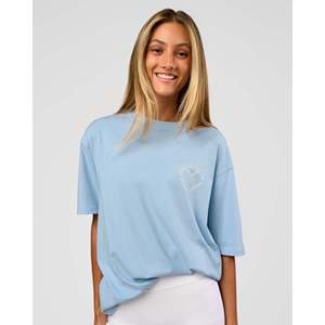 T-shirt oversize en coton FLX « Love the Process » – Open Air pour jersey blanc cassé - Product Image 5
