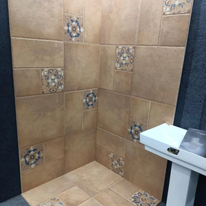 Azulejos de cerámica blanca esmaltada antigua de diseño moderno de textura sólida resistentes al agua para uso en apartamentos - Product Image 1