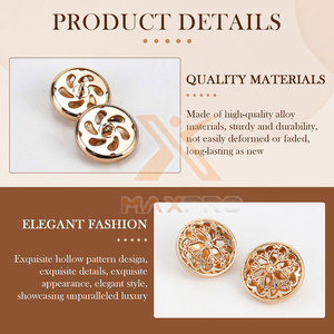 กระดุมเหล็กสำหรับชุดพิธีการคุณภาพดีที่สุด แบรนด์ส่วนตัว ดีไซน์ใหม่ - Product Image 3