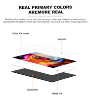 Imprimante UV à plat multifonctionnelle 6090 9060 A1 XP600 avec plateforme à vide pour badges en acrylique, cylindres et impression personnalisée