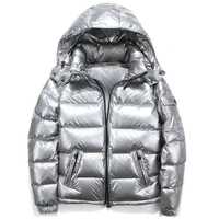 Veste d'hiver matelassée pour homme de haute qualité avec logo personnalisé OEM, capuche respirante, couleur personnalisée sur le devant, épaisseur standard