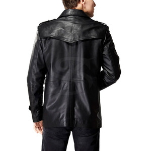 Manteau en cuir chaud de qualité supérieure, conçu pour le confort quotidien et le style hivernal, avec un matériau doux et flexible - Product Image 2