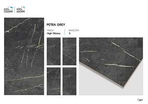 Carreaux en porcelaine à haute brillance 600x1200mm Finition polie de qualité supérieure Carreaux de sol et de mur pour les intérieurs modernes de luxe - Product Image 2