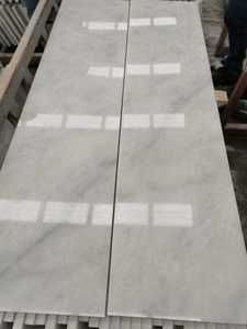 Muestras pequeñas de mármol blanco Bianco pulido, lijado y desgastado de 20x20cm para pavimentos de exterior e interior, calzadas y jardines, fabricado en Turquía. - Product Image 6