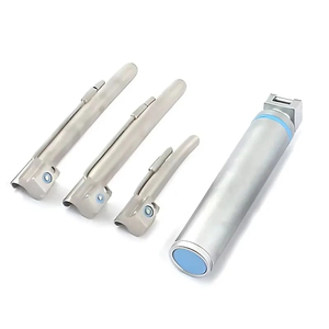 Set de Laringoscopio LED Miller de Acero Inoxidable con Certificación CE, 4 Hojas Rectas, Instrumentos Veterinarios para Intubación Hospitalaria por Bone - Product Image 2
