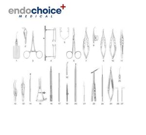 Juego de instrumentos de cirugía de glaucoma duraderos de acero inoxidable de 29 piezas para presión intraocular inferior/prevención de pérdida de visión/trabeculectomía - Product Image 2