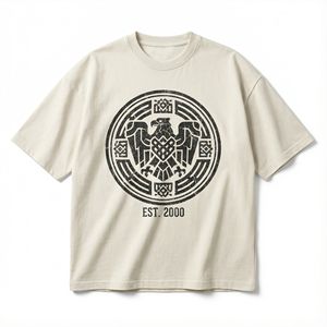 Camiseta Ancestral Echo Premium para Hombre, Ropa Urbana de Diseñador, Estilo Viral, Estilo Urbano, Estampado Puff de Alta Densidad, Estilo Y2K, Prenda Cultural - Product Image 1