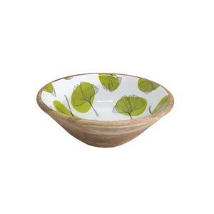 Tazón de fruta de forma redonda de madera esmaltada púrpura para utensilios de cocina de mesa, ensaladera, cuencos para servir comida en casa y hoteles - Product Image 6