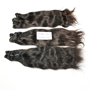 Cutícula sin procesar alineada Natural sedoso ondulado Color negro virgen crudo indio templo cabello humano suelto onda profunda Super onda - Product Image 6