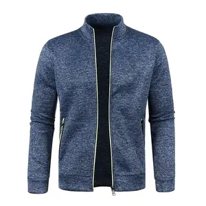 2024 Autumn Winter Men's Zipper Jackets Long Sleeve Regular Size Fashion Top Sweater Coat