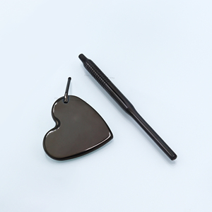 Miroir Papillon Ovale en Acier Inoxydable Premium avec Poignée, Miroir Fantaisie Personnalisé, Nouveauté, Miroirs pour Cils - Product Image 2