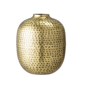 Jarrón DE MESA DE ALUMINIO chapado en oro de diseño bohemio hecho a mano, maceta personalizada, centro de mesa para bodas, fabricante indio directo - Product Image 6