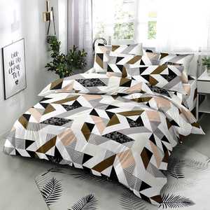 Ensemble de draps de lit 3 pièces en coton de qualité élégante Impression florale solide Style classique Confortable et idéal pour les cadeaux - Product Image 1