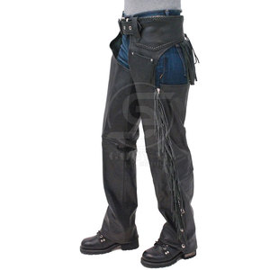 Servicio OEM, Nuevo, Chaps de Cuero para Hombre, Personalizados, de Primera Calidad, Lavados, para Venta en Línea - Product Image 2