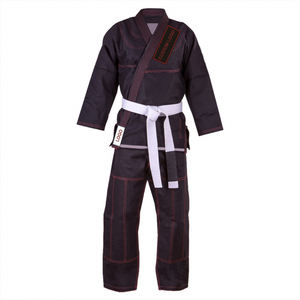 Uniforme de judo à tissage unique noir pour vêtements d'arts martiaux - Product Image 5