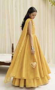 Meilleure qualité indien pakistanais vêtements femmes 2 pièces costume asiatique Shalwar Kameez costumes dernière conception mode porter des robes de mariée - Product Image 2