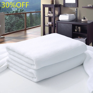 Pakistan Fabrication Ensemble de serviettes en coton durable Logo personnalisé Taille blanc uni Serviettes de bain d'hôtel à usage multiple - Product Image 6