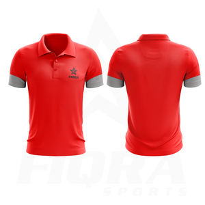 เสื้อผู้ชายผ้าฝ้าย100% กันยับสำหรับผู้ใหญ่เสื้อแขนสั้นกอล์ฟดีไซน์ตามสั่งใหม่ - Product Image 3