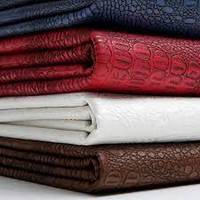 Tissu en cuir gaufré Croco Cuir gaufré Crocodile Alligator Designer Faux cuir gaufré, imprimé