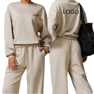 Customize Sweat Suits Womens Fitness <b>Tracksuit</b> With Logo OEM Custom logo <b>plain</b> mens sweatsuits set - Product Image 1
