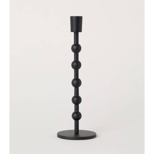 Minimalist <b>Black</b> Iron <b>Candlestick</b> Holders Set of 2 for Home Wedding Tabletop Decoration Durable Metal Candle Holders - Product Image 2