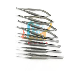 Juego de Instrumentos de Cirugía Oftálmica, Pinzas de Microcirugía, Portaagujas, Tijeras, Acero Inoxidable de Grado Médico, Certificado CE, Manual - Product Image 4