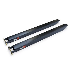 Extensions de fourche en acier au carbone de 84 pouces pour chariots élévateurs 5.5 pouces de largeur accessoires de camion industriel jaune 1 paire - Product Image 1