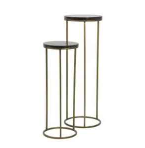 Table d'appoint moderne et minimaliste en métal dessus en marbre de haute qualité pour salon chambre bureau décor indien direct usine - Product Image 1