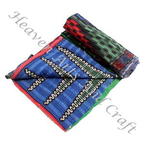 Vente chaude fait à la main Kantha couette or fournisseur GD2276 coton imprimé indien pour hôtel et usage domestique en gros - Product Image 5