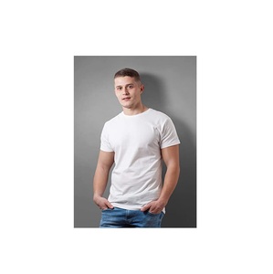 เสื้อยืดผ้าฝ้าย180gsm สำหรับผู้ชาย,เสื้อยืดไม้ไผ่เปล่าสีทึบขายส่งโลโก้ได้ตามต้องการสินค้าปี100% - Product Image 6