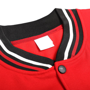 Customizable Men's Letterman Varsity <b>Jacket</b> Reversible Motorcycle Bomber Coat Wool Knitted <b>Fleece</b> <b>Lining</b> Windproof Winter OEM - Product Image 5
