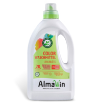 Detergente Líquido Vegano Ecológico AlmaWin Personalizado de 2 Colores, 1.5L-20 Cargas, Fragancia Flor de Lima, Limpieza Radiante para Bebés