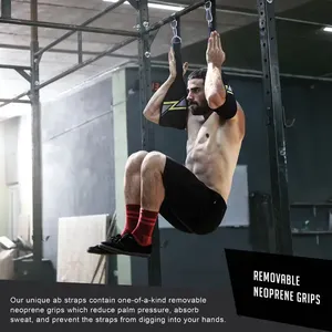 Correas de Sujeción Resistentes para Ejercicios Abdominales, Levantamiento de Pesas, Crossfit, Entrenamiento Abdominal - Product Image 5