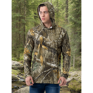 Abbigliamento da Caccia, Maglietta Mimetica, <span class=keywords><strong>Giacca</strong></span> Camo Real Tree, <span class=keywords><strong>Camicia</strong></span> da Caccia alle Anatre, Felpa con Cappuccio per Uomo - Product Image 3